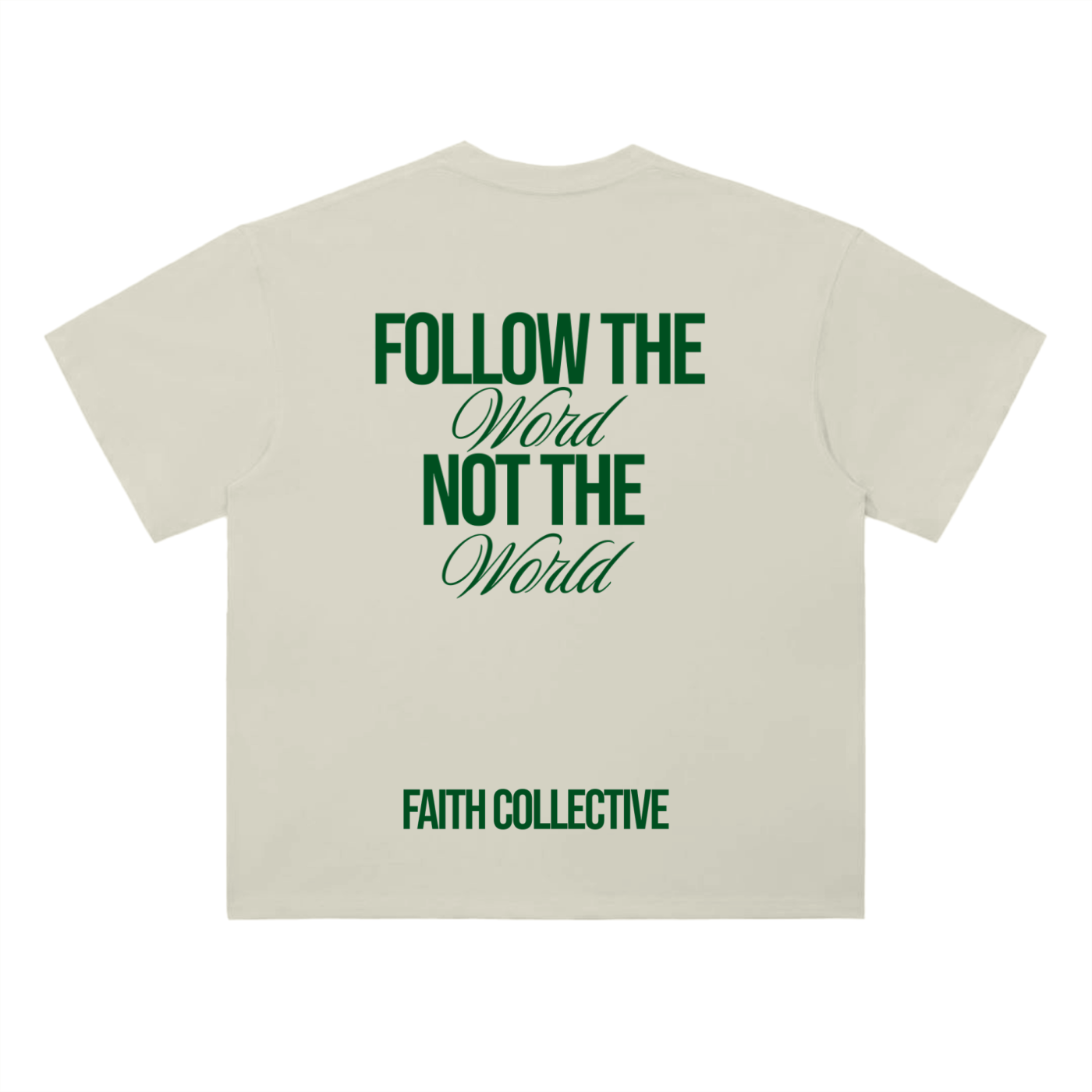Follow The Word Not The World Heavyweight Tee