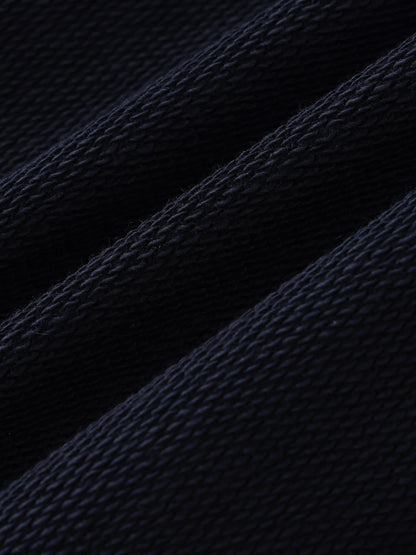 Faith Collective Striped Lapel Collar Sweatshirt